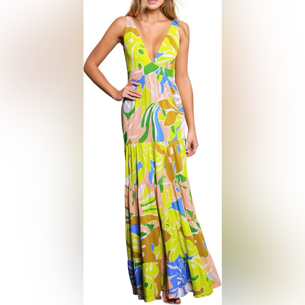 Maaji Selvatik Marea Knit Cover-Up Maxi Dress Size Small